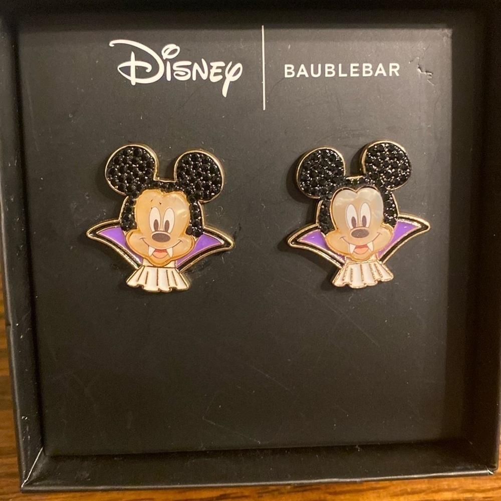 BaubleBar Mickey Mouse Vampire Earrings